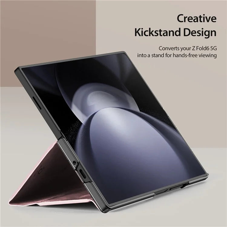 DUX DUCIS Bril Series for Samsung Galaxy Z Fold6 5G Case Card Slot Leather Stand Phone Cover