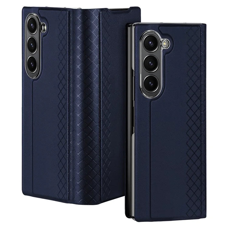 DUX DUCIS Bril Series for Samsung Galaxy Z Fold6 5G Case Card Slot Leather Stand Phone Cover