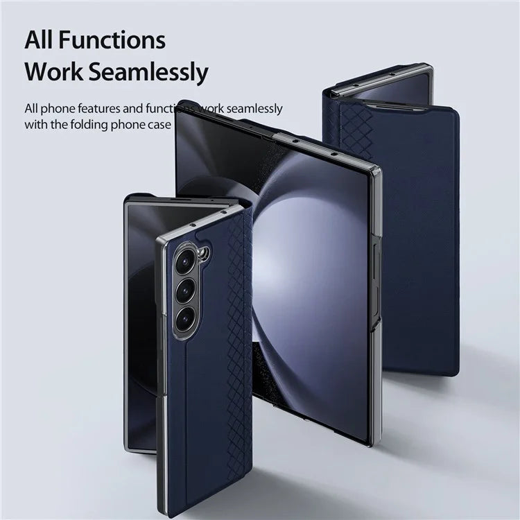 DUX DUCIS Bril Series for Samsung Galaxy Z Fold6 5G Case Card Slot Leather Stand Phone Cover