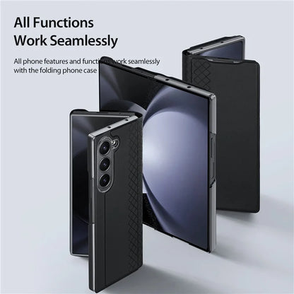 DUX DUCIS Bril Series for Samsung Galaxy Z Fold6 5G Case Card Slot Leather Stand Phone Cover