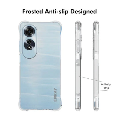 ENKAY HAT PRINCE For Oppo A60 4G Case Clear TPU Phone Cover Shockproof Corners