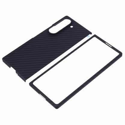 X-LEVEL For Samsung Galaxy Z Fold6 5G Phone Case PC Mobile Phone Cover Carbon Fiber Texture Phone Shell