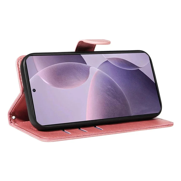 For Xiaomi Poco F6 Pro 5G / Redmi K70 5G / K70 Pro 5G Case T-Shaped Lines Leather Phone Cover
