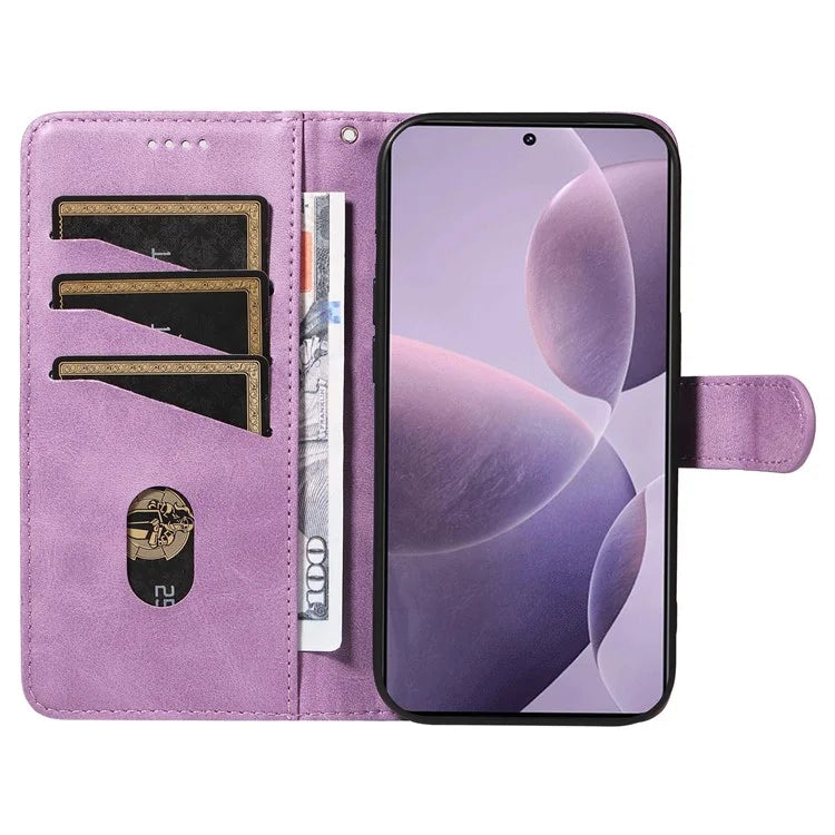 For Xiaomi Poco F6 Pro 5G / Redmi K70 5G / K70 Pro 5G Case T-Shaped Lines Leather Phone Cover