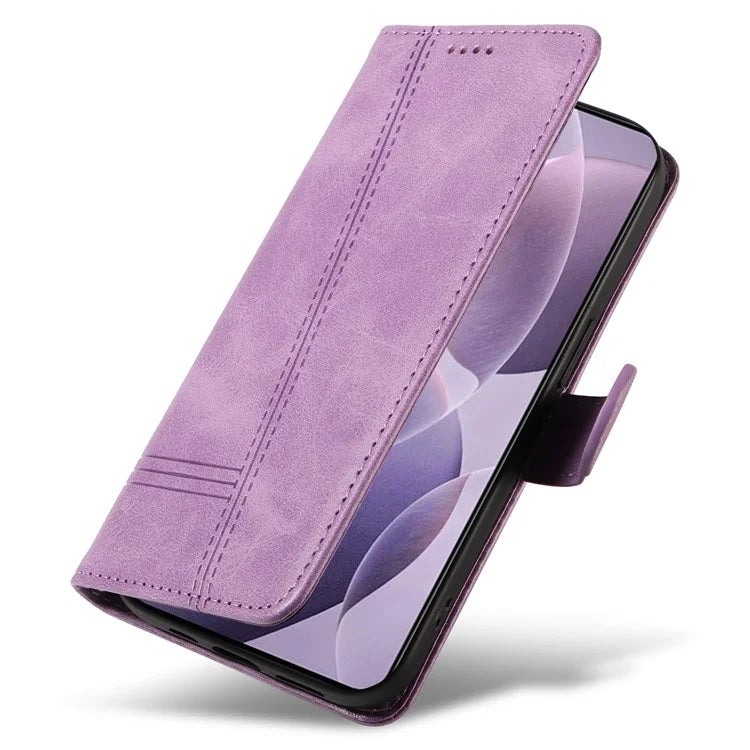 For Xiaomi Poco F6 Pro 5G / Redmi K70 5G / K70 Pro 5G Case T-Shaped Lines Leather Phone Cover