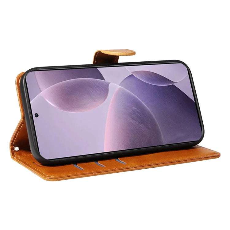 For Xiaomi Poco F6 Pro 5G / Redmi K70 5G / K70 Pro 5G Case T-Shaped Lines Leather Phone Cover