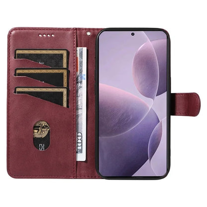 For Xiaomi Poco F6 Pro 5G / Redmi K70 5G / K70 Pro 5G Case T-Shaped Lines Leather Phone Cover