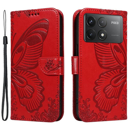 For Xiaomi Redmi K70 5G / K70 Pro 5G / Poco F6 Pro 5G Case Butterfly Wallet Stand Flip Leather Phone Cover
