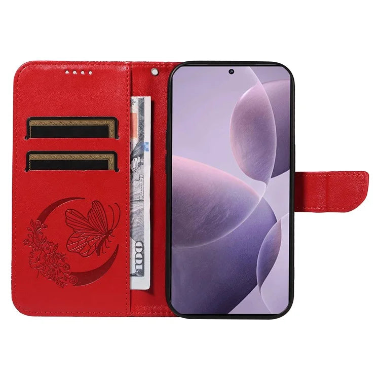 For Xiaomi Redmi K70 5G / K70 Pro 5G / Poco F6 Pro 5G Case Butterfly Wallet Stand Flip Leather Phone Cover