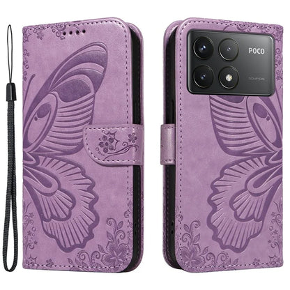 For Xiaomi Redmi K70 5G / K70 Pro 5G / Poco F6 Pro 5G Case Butterfly Wallet Stand Flip Leather Phone Cover