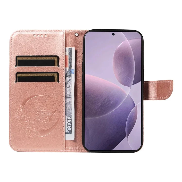 For Xiaomi Redmi K70 5G / K70 Pro 5G / Poco F6 Pro 5G Case Butterfly Wallet Stand Flip Leather Phone Cover