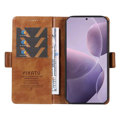 YIKATU YK-007 For Xiaomi Poco F6 Pro 5G / Redmi K70 5G / K70 Pro 5G Leather Case Phone Wallet Cover