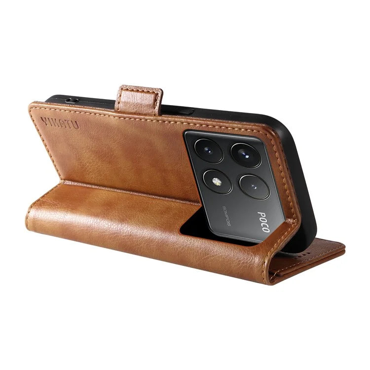 YIKATU YK-007 For Xiaomi Poco F6 Pro 5G / Redmi K70 5G / K70 Pro 5G Leather Case Phone Wallet Cover