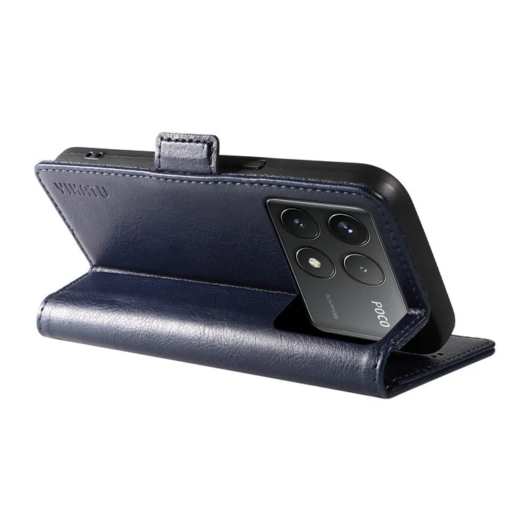 YIKATU YK-007 For Xiaomi Poco F6 Pro 5G / Redmi K70 5G / K70 Pro 5G Leather Case Phone Wallet Cover