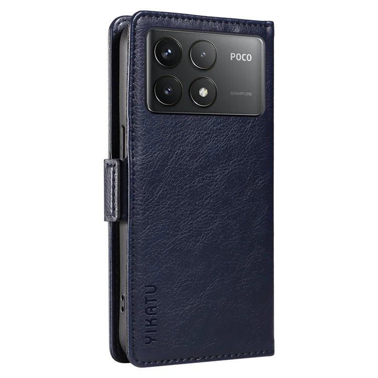 YIKATU YK-007 For Xiaomi Poco F6 Pro 5G / Redmi K70 5G / K70 Pro 5G Leather Case Phone Wallet Cover