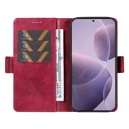 YIKATU YK-007 For Xiaomi Poco F6 Pro 5G / Redmi K70 5G / K70 Pro 5G Leather Case Phone Wallet Cover