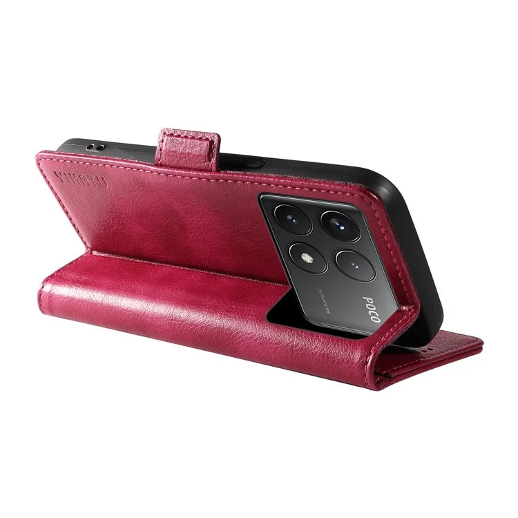 YIKATU YK-007 For Xiaomi Poco F6 Pro 5G / Redmi K70 5G / K70 Pro 5G Leather Case Phone Wallet Cover