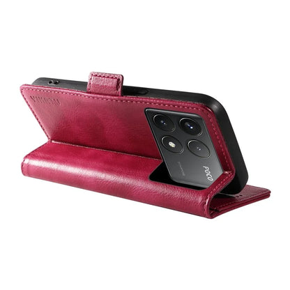 YIKATU YK-007 For Xiaomi Poco F6 Pro 5G / Redmi K70 5G / K70 Pro 5G Leather Case Phone Wallet Cover