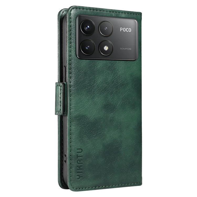YIKATU YK-007 For Xiaomi Poco F6 Pro 5G / Redmi K70 5G / K70 Pro 5G Leather Case Phone Wallet Cover