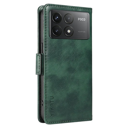 YIKATU YK-007 For Xiaomi Poco F6 Pro 5G / Redmi K70 5G / K70 Pro 5G Leather Case Phone Wallet Cover