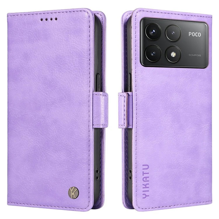 YIKATU YK-007 For Xiaomi Poco F6 Pro 5G / Redmi K70 5G / K70 Pro 5G Leather Case Phone Wallet Cover