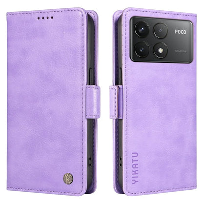 YIKATU YK-007 For Xiaomi Poco F6 Pro 5G / Redmi K70 5G / K70 Pro 5G Leather Case Phone Wallet Cover