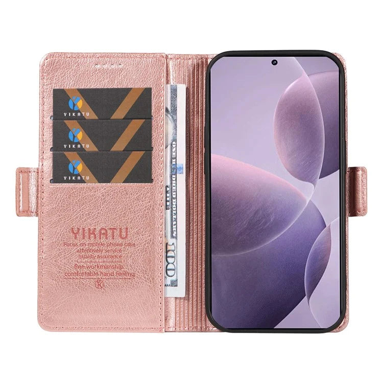 YIKATU YK-007 For Xiaomi Poco F6 Pro 5G / Redmi K70 5G / K70 Pro 5G Leather Case Phone Wallet Cover