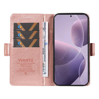 YIKATU YK-007 For Xiaomi Poco F6 Pro 5G / Redmi K70 5G / K70 Pro 5G Leather Case Phone Wallet Cover
