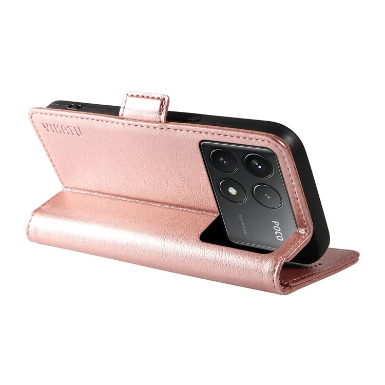 YIKATU YK-007 For Xiaomi Poco F6 Pro 5G / Redmi K70 5G / K70 Pro 5G Leather Case Phone Wallet Cover