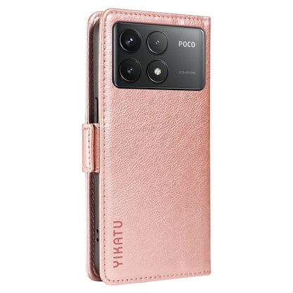 YIKATU YK-007 For Xiaomi Poco F6 Pro 5G / Redmi K70 5G / K70 Pro 5G Leather Case Phone Wallet Cover