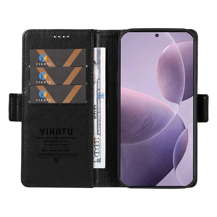 YIKATU YK-007 For Xiaomi Poco F6 Pro 5G / Redmi K70 5G / K70 Pro 5G Leather Case Phone Wallet Cover