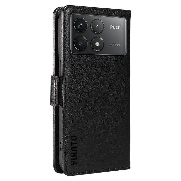 YIKATU YK-007 For Xiaomi Poco F6 Pro 5G / Redmi K70 5G / K70 Pro 5G Leather Case Phone Wallet Cover