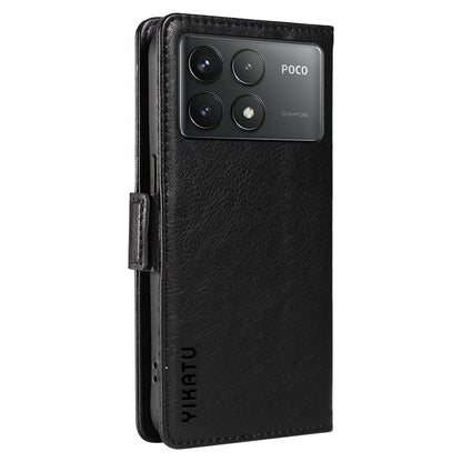YIKATU YK-007 For Xiaomi Poco F6 Pro 5G / Redmi K70 5G / K70 Pro 5G Leather Case Phone Wallet Cover