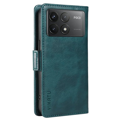 YIKATU YK-007 For Xiaomi Poco F6 Pro 5G / Redmi K70 5G / K70 Pro 5G Leather Case Phone Wallet Cover