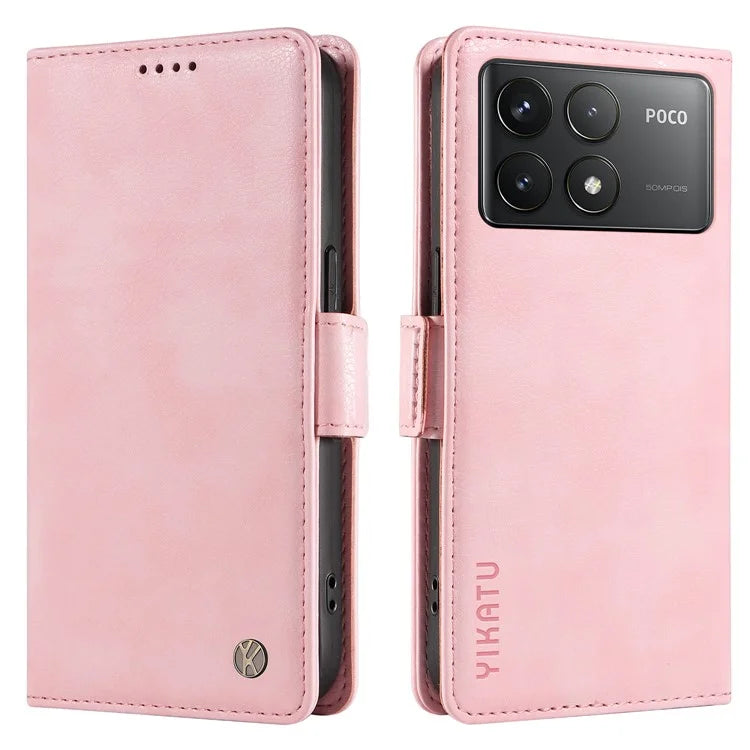 YIKATU YK-007 For Xiaomi Poco F6 Pro 5G / Redmi K70 5G / K70 Pro 5G Leather Case Phone Wallet Cover