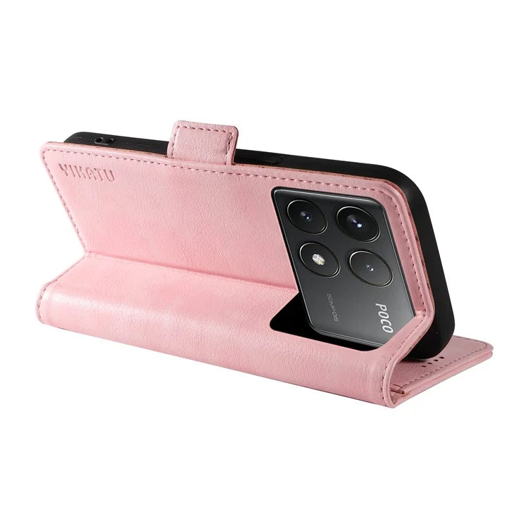 YIKATU YK-007 For Xiaomi Poco F6 Pro 5G / Redmi K70 5G / K70 Pro 5G Leather Case Phone Wallet Cover