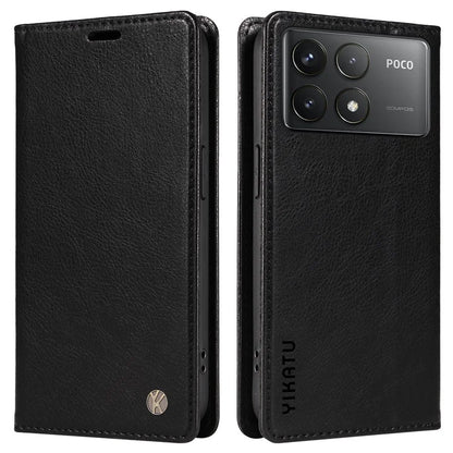 YIKATU YK-006 For Xiaomi Redmi K70 5G / K70 Pro 5G / Poco F6 Pro 5G Case Leather Phone Cover Strong Magnetic Closure