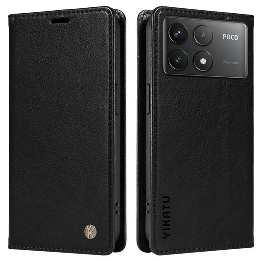 YIKATU YK-006 For Xiaomi Redmi K70 5G / K70 Pro 5G / Poco F6 Pro 5G Case Leather Phone Cover Strong Magnetic Closure