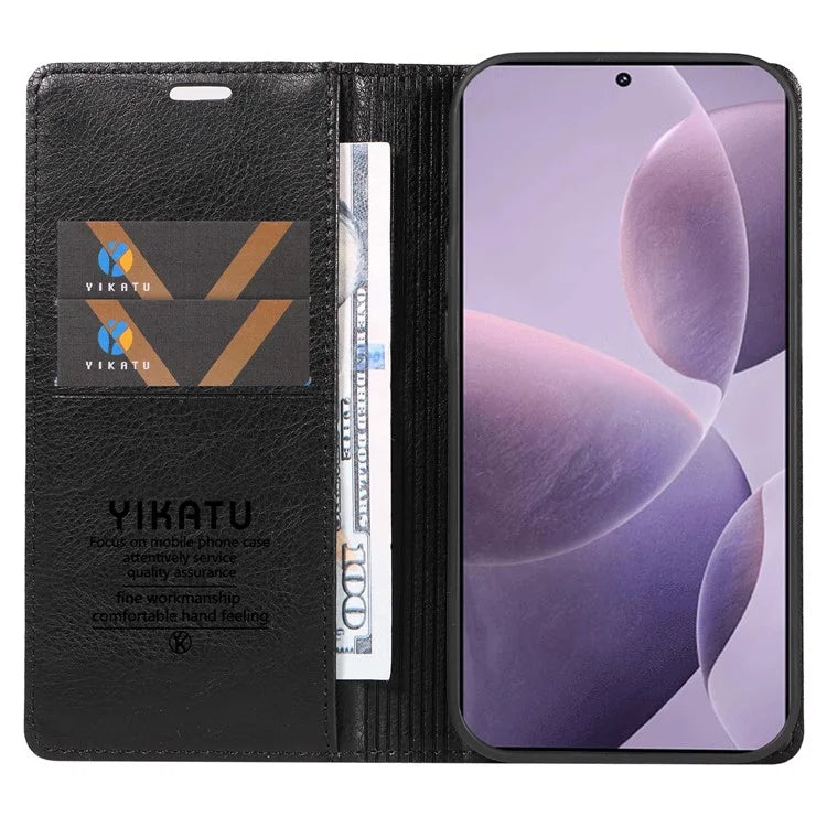YIKATU YK-006 For Xiaomi Redmi K70 5G / K70 Pro 5G / Poco F6 Pro 5G Case Leather Phone Cover Strong Magnetic Closure