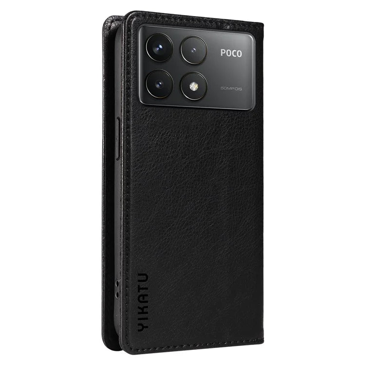 YIKATU YK-006 For Xiaomi Redmi K70 5G / K70 Pro 5G / Poco F6 Pro 5G Case Leather Phone Cover Strong Magnetic Closure