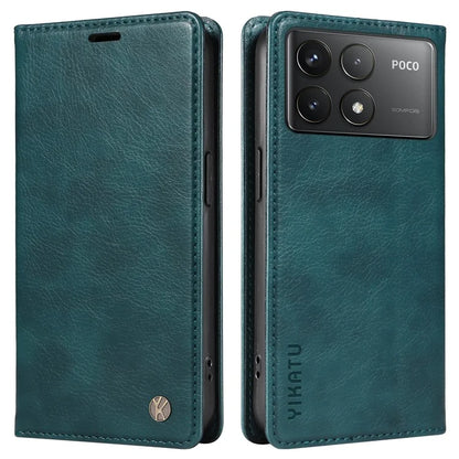 YIKATU YK-006 For Xiaomi Redmi K70 5G / K70 Pro 5G / Poco F6 Pro 5G Case Leather Phone Cover Strong Magnetic Closure