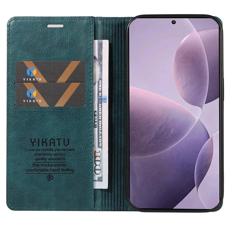 YIKATU YK-006 For Xiaomi Redmi K70 5G / K70 Pro 5G / Poco F6 Pro 5G Case Leather Phone Cover Strong Magnetic Closure
