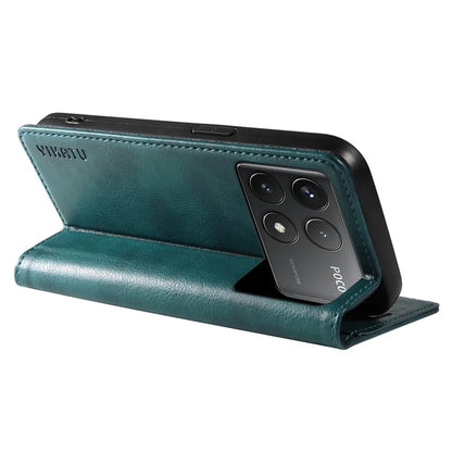 YIKATU YK-006 For Xiaomi Redmi K70 5G / K70 Pro 5G / Poco F6 Pro 5G Case Leather Phone Cover Strong Magnetic Closure