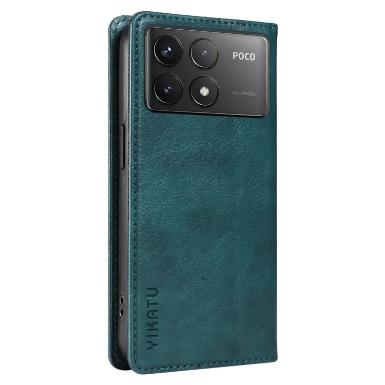 YIKATU YK-006 For Xiaomi Redmi K70 5G / K70 Pro 5G / Poco F6 Pro 5G Case Leather Phone Cover Strong Magnetic Closure