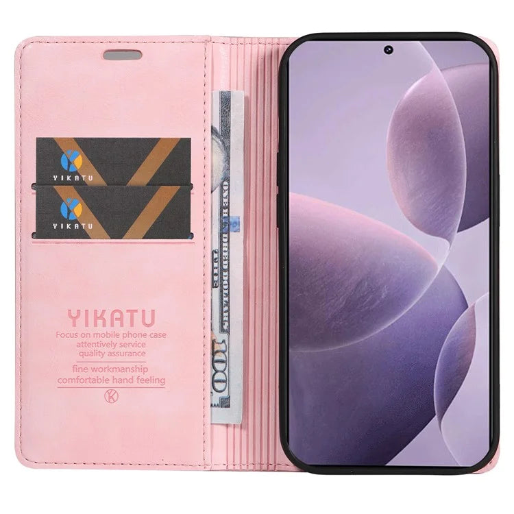 YIKATU YK-006 For Xiaomi Redmi K70 5G / K70 Pro 5G / Poco F6 Pro 5G Case Leather Phone Cover Strong Magnetic Closure