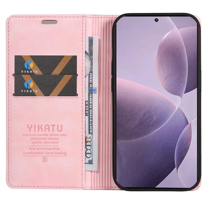 YIKATU YK-006 For Xiaomi Redmi K70 5G / K70 Pro 5G / Poco F6 Pro 5G Case Leather Phone Cover Strong Magnetic Closure