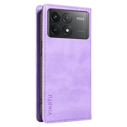YIKATU YK-006 For Xiaomi Redmi K70 5G / K70 Pro 5G / Poco F6 Pro 5G Case Leather Phone Cover Strong Magnetic Closure