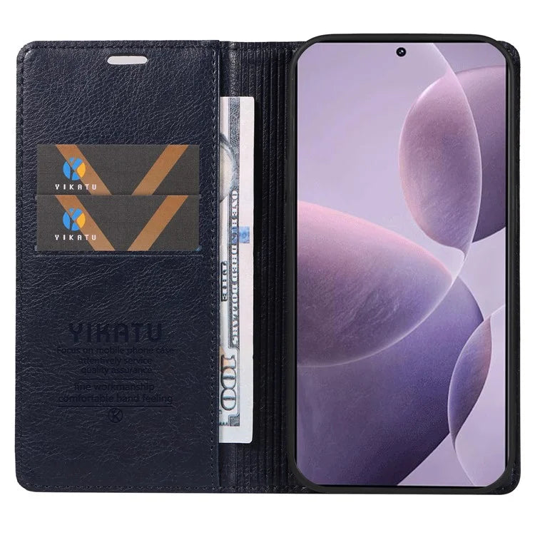 YIKATU YK-006 For Xiaomi Redmi K70 5G / K70 Pro 5G / Poco F6 Pro 5G Case Leather Phone Cover Strong Magnetic Closure