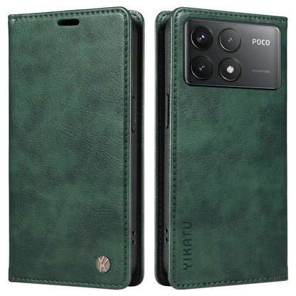 YIKATU YK-006 For Xiaomi Redmi K70 5G / K70 Pro 5G / Poco F6 Pro 5G Case Leather Phone Cover Strong Magnetic Closure