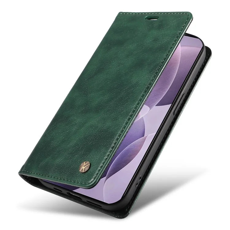 YIKATU YK-006 For Xiaomi Redmi K70 5G / K70 Pro 5G / Poco F6 Pro 5G Case Leather Phone Cover Strong Magnetic Closure